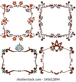 Collection of decorative frames