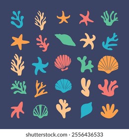 collection of deep sea design element