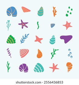 collection of deep sea design element