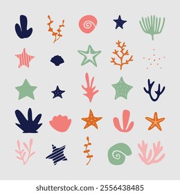 collection of deep sea design element