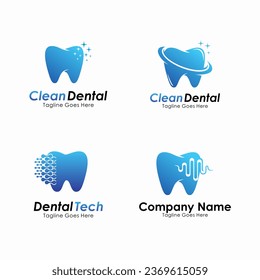 Plantilla de diseño de vectores con logotipo dental