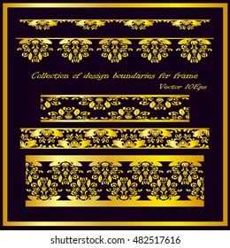 collection design boundaries frame. Vector illustration
