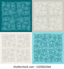 Collection design element for wedding cards, invitations,greeting, leaflet and  labels. Template for embroidery and elements of interior design. Can be used as a seamless pattern. Vector abstraction