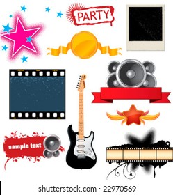 Collection of design elements