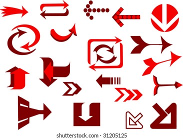 collection of design elements and arrows -1