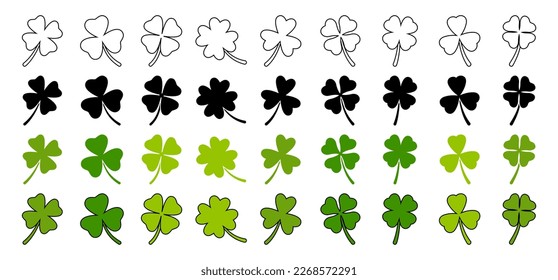 Collection of design elements for Clover Leaf