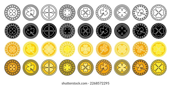 Collection of design elements for Coin