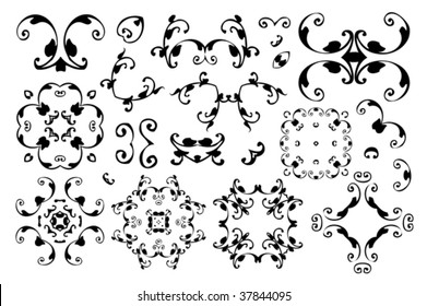 Collection of design elements. Easy to edit vector image.