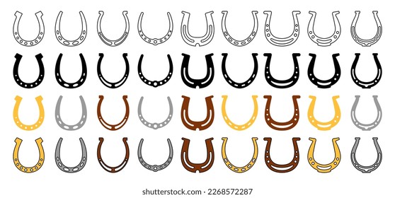 Collection of design elements for Horseshoe