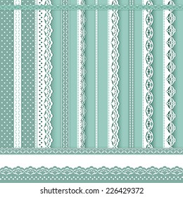 Collection design elements for scrapbook. Vector illustration.