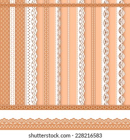 Collection design elements for scrapbook. Vector illustration.