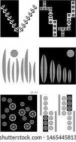 Collection of design elements,frames, for Glass Design, Wedding Design, Laser Carving and cutting, Graphics Design.