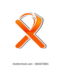 Collection design letter X on the white background. Vector illustration EPS.8 EPS.10