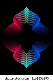 Collection of design of minimal covers with smooth lines forming a gradient. Background for the presentation, brochure, catalog, poster, book, magazine, etc. Vector illustration Eps10