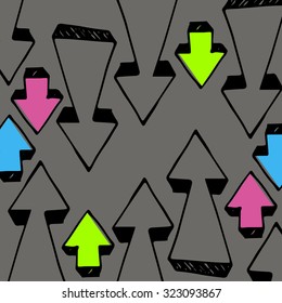 collection design set sketch arrow down illustration up 