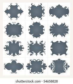 Collection of design vector frames