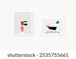 collection of designs about UAE Flag Day and national day writing in arabic and English translation: Prod to be Emirati