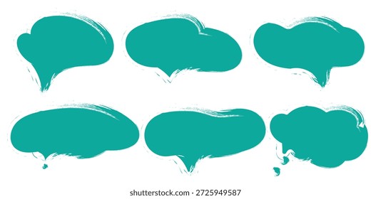 Colección de íconos de diálogo. Icono plano de burbujas de voz. Doodle burbujas de discurso.