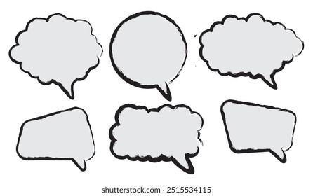 Sammlung von Dialog-Icons.Speech Blasen Symbol flach