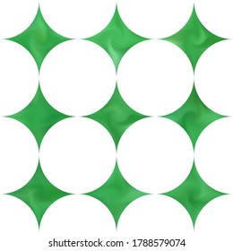 Collection of diamond-shaped colored backgrounds. Isolated style of 80th. Trendy soft color logo. Green eco fluid template for your poster, presentation, invitation, brochure or cards.