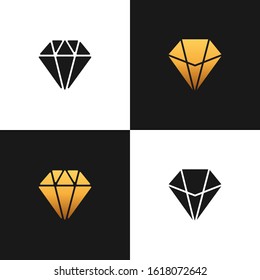 Collection with diaomind logo icons vector design.