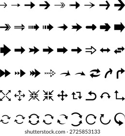 Sammlung verschiedener Pfeilsymbole
