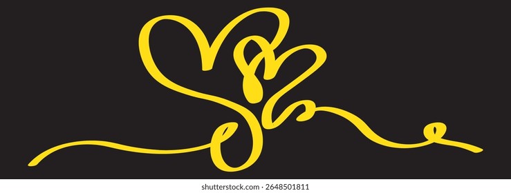 Collection of different black heart illustration, Hand drawn hearts.Vector symbol icon set. illustration design. eps 10.
