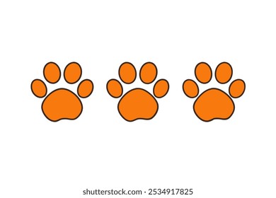 A collection of different cat paw vector art illustrations perfect for logos, prints, and designs. Ideal for pet lovers and graphic designers needing versatile artwork.