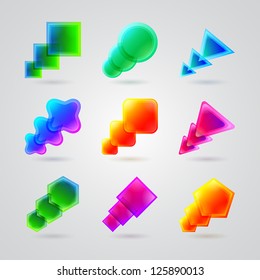 collection of different color figures