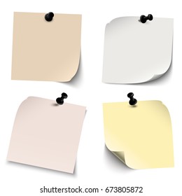collection of different colored sticky notes with shadows