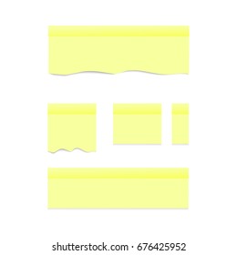 collection of different colored sticky notes with shadow