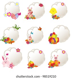 collection of different decorative easter tags