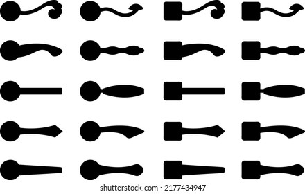 Ninja Weapons Set Vector. Assassin Graphic by pikepicture · Creative Fabrica