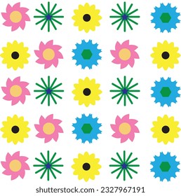 It is a collection of different flower designs in vector form.