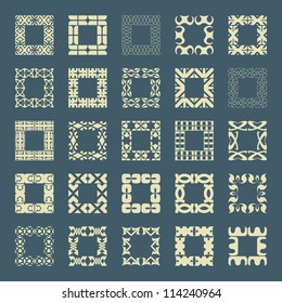 Collection of different graphic elements for design.
