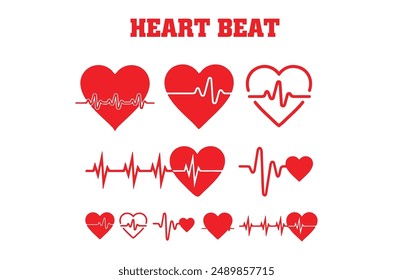 a collection of different hearts and hearts for heart beat.