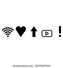 A collection of different icons