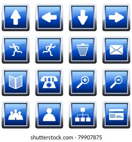 Collection of different icons for using in web design