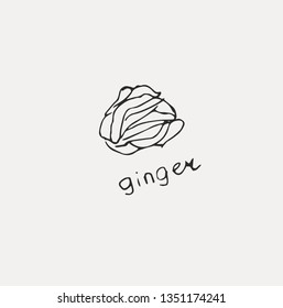 Collection of the different japanese food. Hand drawn line art set of the food icon