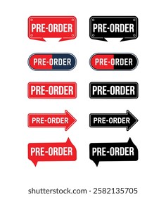 Collection of different pre order signs