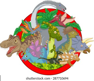 Collection dinosaur character