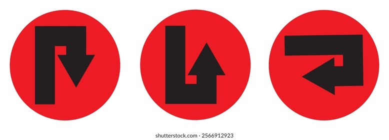 Collection of directional arrows - Vector Illustration