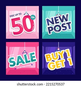 Collection of discount numbers for sale poster with claw machine concept