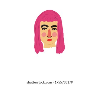Colección de diversos rostros dibujados a mano diferentes personas y humanos con estilo de doodle, ilustración vectorial y estilo plano 