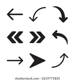 Collection of Diverse Vector Arrow Designs