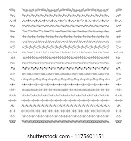 Collection of divider design element vectors
