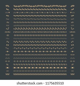 Collection of divider design element vectors