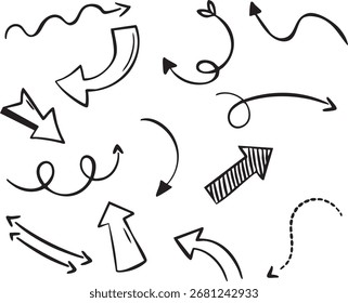 Collection of Doodle Arrows and Cursors
