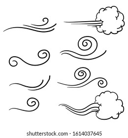 collection of doodle wind illustration vector handrawn style