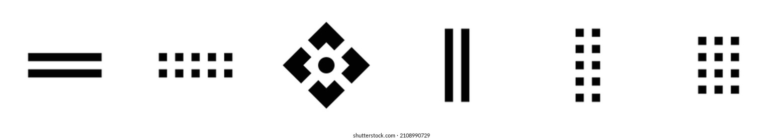 Collection of Drag icons. Black flat icon set isolated on white Background